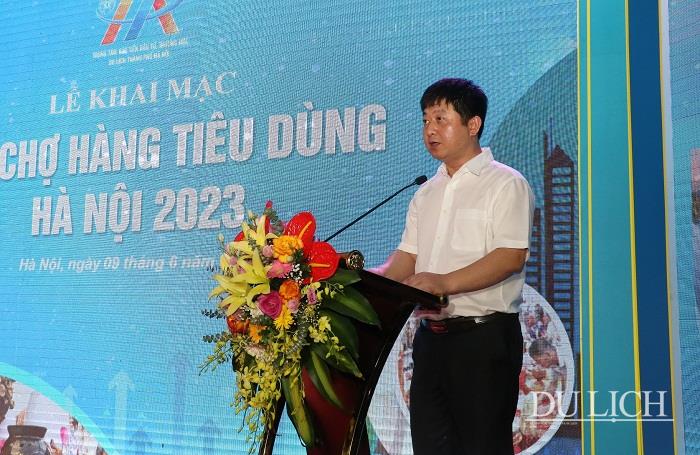  Phó Giám đốc HPA Bùi Duy Quang phát biểu Khai mạc Hội chợ